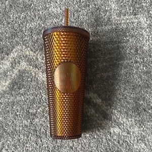 Amber studded starbucks tumbler